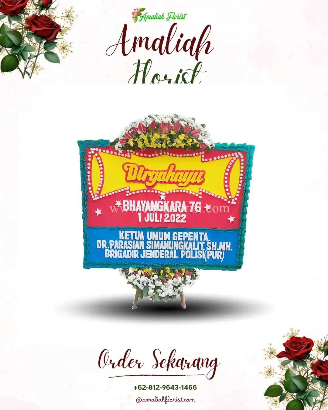 Papan Bunga HUT Ulang Tahun Kalimulya